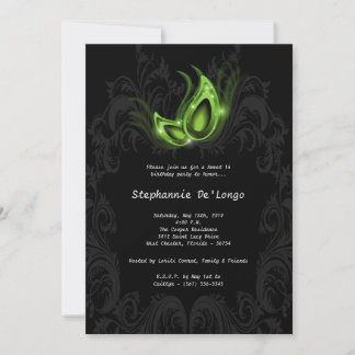 12x18 Green Masquerade Sweet 16 Geburtstag Einladu Einladung