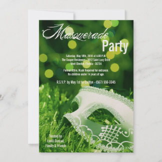 12x18 Green Masquerade Sweet 16 Geburtstag Einladu Einladung