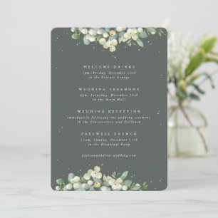 12x18 Green Snowberry+Eukalyptus Hochzeitstag
