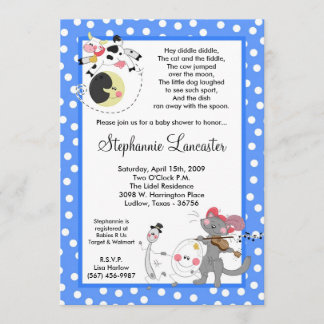 12x18 Hey Diddle Didd Kinderzimmer Kinderdusche Ei Einladung
