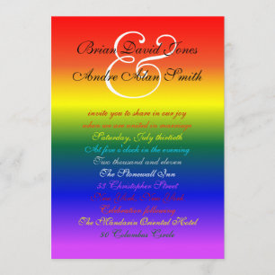 12x18 homosexueller Stolz-grundlegendes Papier des Einladung