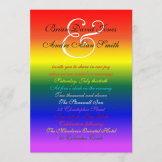 12x18 homosexueller Stolz-grundlegendes Papier des Einladung