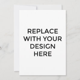 12x18"-Karte ohne Back-Design-Druck Einladung