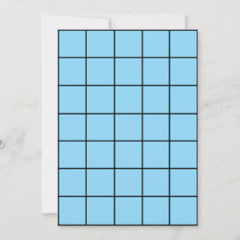 12x18 L. Blue Paper Gridmap Einladung