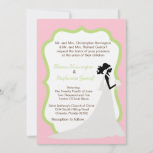 12x18 Light Pink Bride Einladung zur Hochzeit