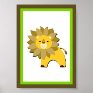 12x18 Lion Dschungel Poster