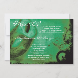 12x18 Masquerade Quinceanera Birthday Einladung
