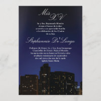 12x18 NY Stadt beleuchtet Quinceanera