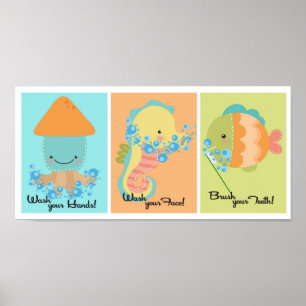 12x18 Ocean Fish Tintenfisch Sea Horst Baden Poster