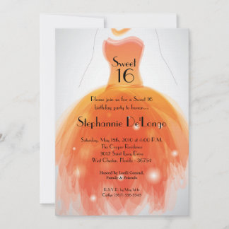 12x18 orange Kleiderbonbon 16 Einladung