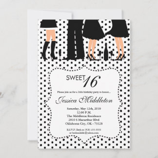 12x18 Party People Sweet 16 Geburtstag Einladung