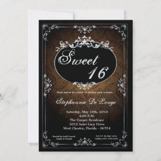 12x18 Pendant Broach Sweet 16 Einladung zum Geburt