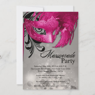 12x18 Pink Masquerade Sweet 16 Geburtstag Einladun Einladung