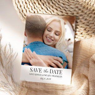 12x18 Save the Date mit Foto Einladung