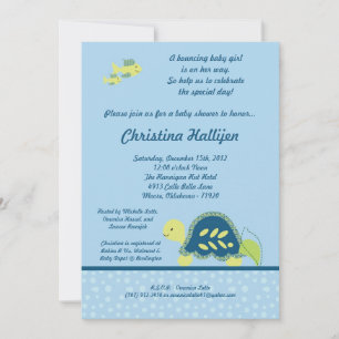 12x18 Sea Turtle Reef Ocean Baby Dusche Einladung