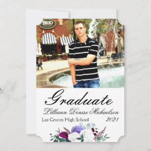 12x18 Senior Announcement Lavender Hibiskus auf We Ankündigung