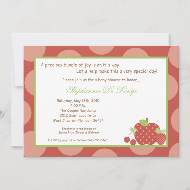 12x18 Sommerzeit-frische Einladung (Vorderseite)