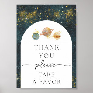 12x18 Space Vielen Dank, dass Sie unterschreiben   Poster