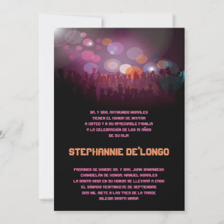 12x18 Spanish Band Quinceanera Birthday Einladung