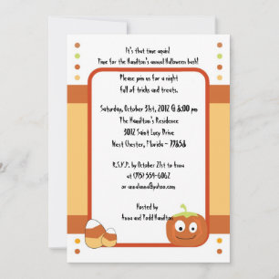 12x18 Spooky Fun Halloween-Party Einladung