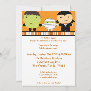 12x18 Spooky Fun Halloween-Party Einladung