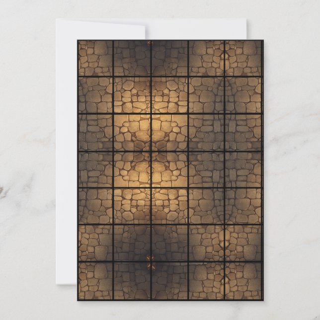 12x18 StoneFloor Paper Gridmap Einladung (Vorderseite)