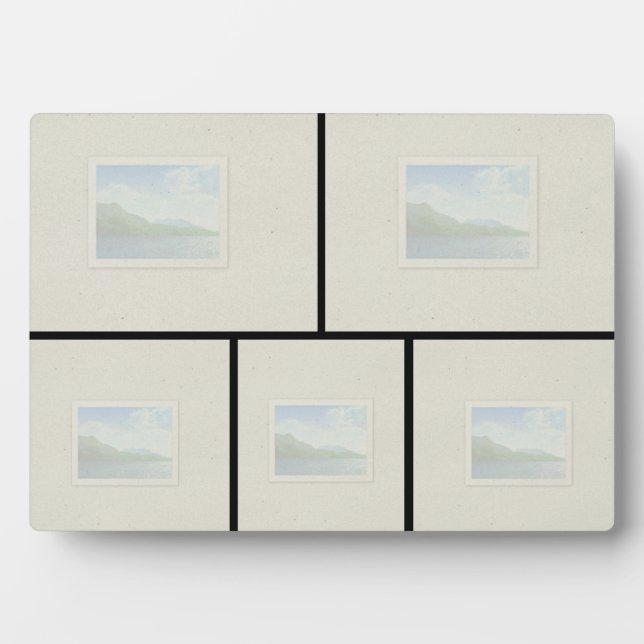 12x18 Tabletop Plaque - 5 Bilder Fotoplatte (Vorderseite)