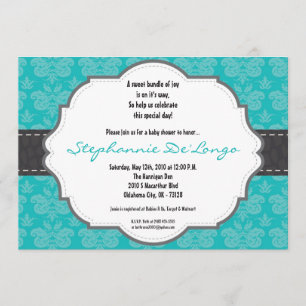 12x18 TealBlue Einladung
