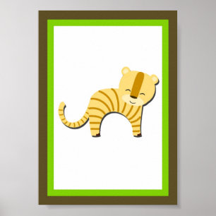 12x18 Tiger Dschungel Poster