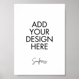 12x18" Tischnummer Eigene Printwerbung signieren Poster