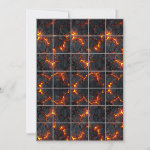 12x18 Volcanes Paper Gridmap Einladung