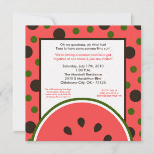 12x18 Watermelon Sommerrodelbahn Piazza della Rifo Einladung
