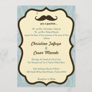12x18 Wedding Einladung Ich Mustache Ihnen eine Fr