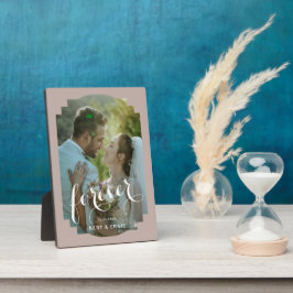 12x18 Wedding Memory Plaque mit Easel Stand Fotoplatte