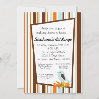 12x18 Woodland Bird Animal Baby Shower Einladung