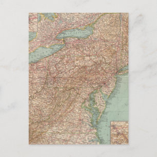 13031 Ohio, Penn, NY, Vt, NH, WVa, Va, NC Postkarte