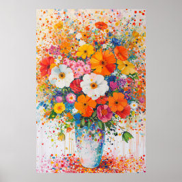 1308 Floral Poster