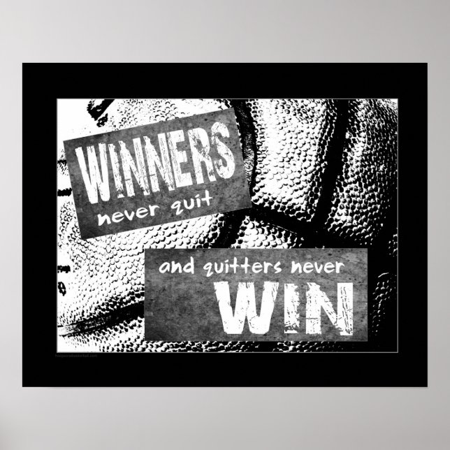 #130 (Matte) Basketball Poster (Vorne)