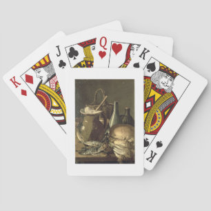 131-0058519/1 Stillleben mit Fisch, Leeks und Brea Spielkarten