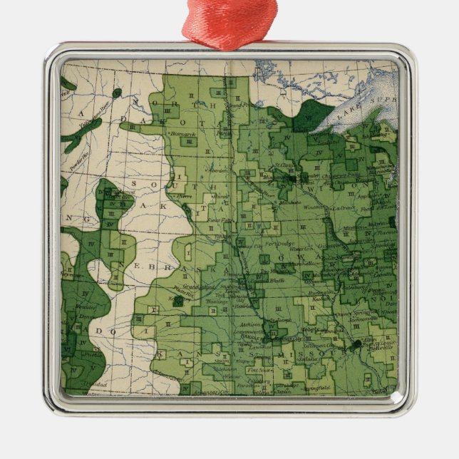 134 landwirtschaftliche Erzeugnisse von Wert 1900 Silbernes Ornament (Vorne)