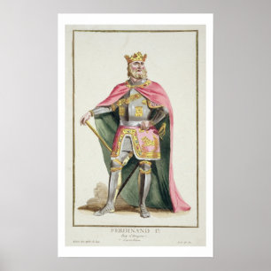(1379-1416) König Ferdinand-I Aragonien von 'Rece Poster