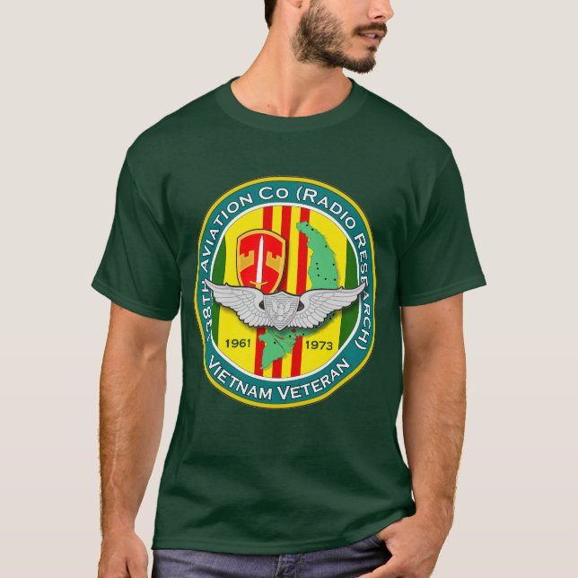138th Avn Co Eisenbahn 2 - ASA Vietnam T-Shirt (Vorderseite)