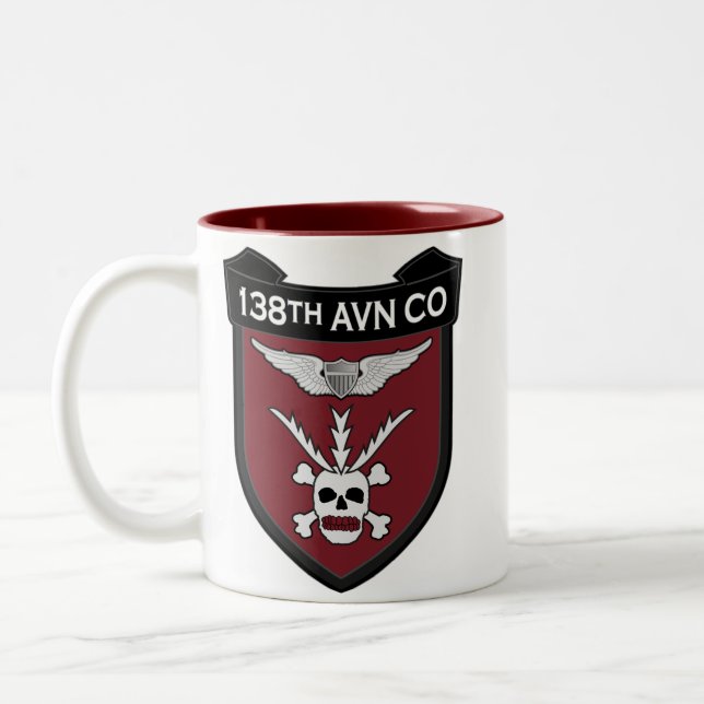 138th Avn Co Eisenbahn 2 Zweifarbige Tasse (Links)