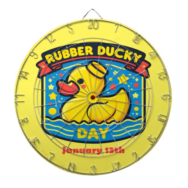 13.01. - Gummi Ducky Day Dartscheibe (vorne)