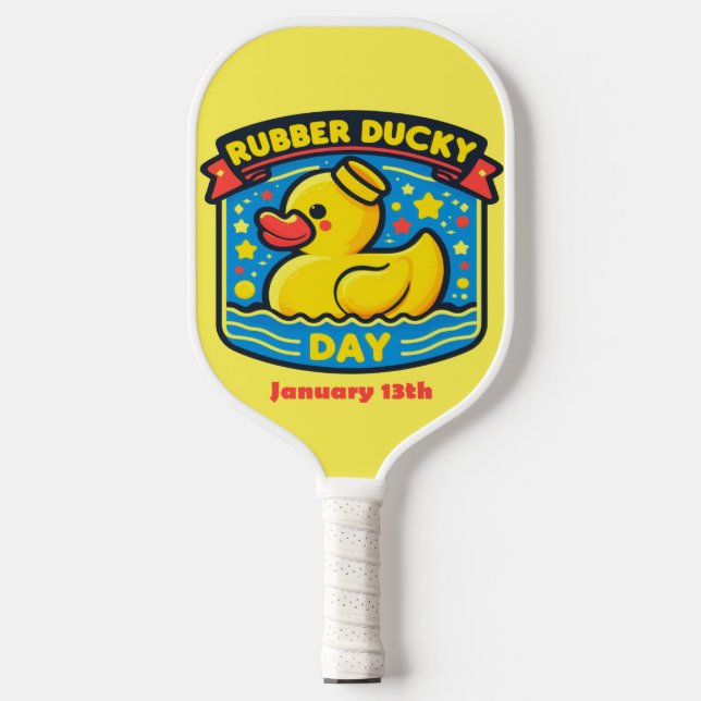 13.01. - Gummi Ducky Day Pickleball Schläger (Vorderseite)