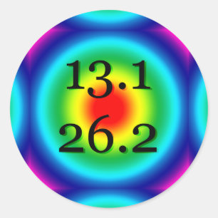 13.1 26.2 STICKER MARATHON COMPLET ET MOITIÉ