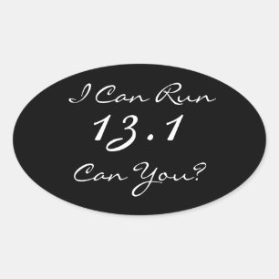 13.1 Aufkleber für den Halbmarathon