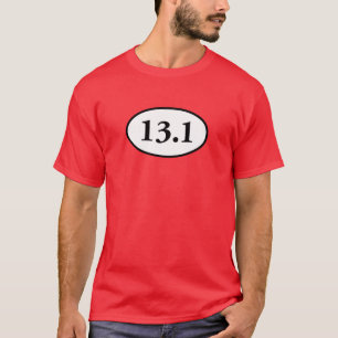 13,1 Halbmarathon-Oval T-Shirt