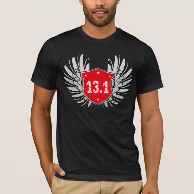 13,1 Halbmarathon-Schild T-Shirt (Vorderseite)