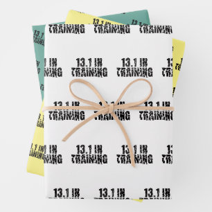 13.1. Halbmarathon-Wettläufer in Breken Glass Geschenkpapier Set